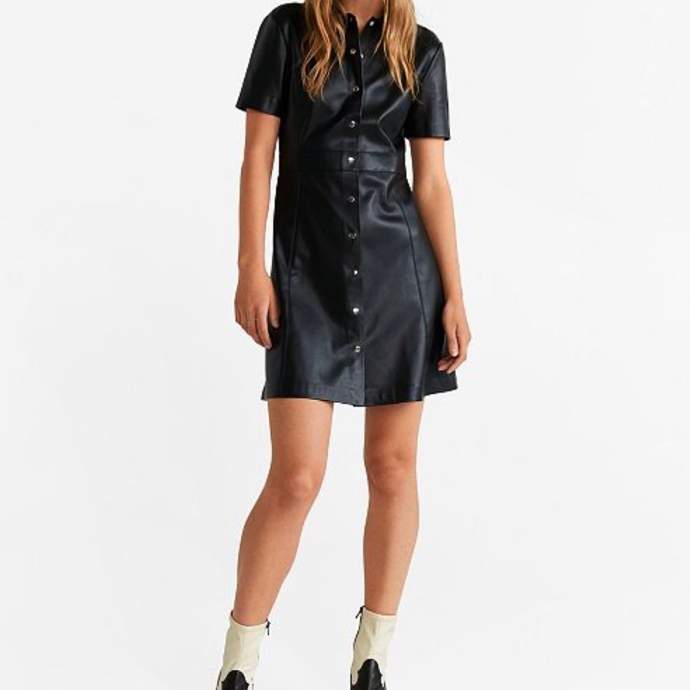 Faux leather Mini Dress